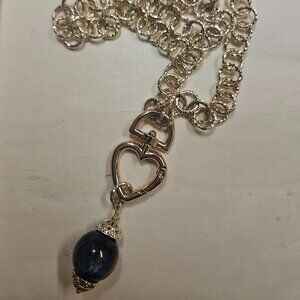 Extra large necklace with colored ball